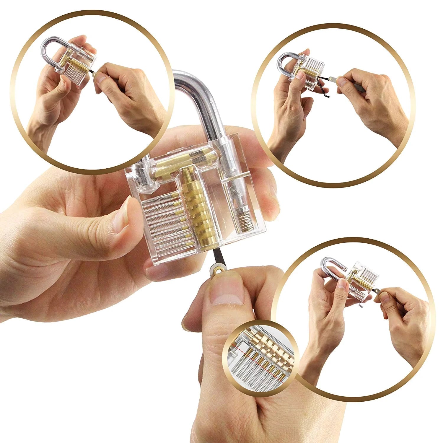 The Ultimate Transparent Practice Lock Set for Beginners Mechanical EDC Puzzle