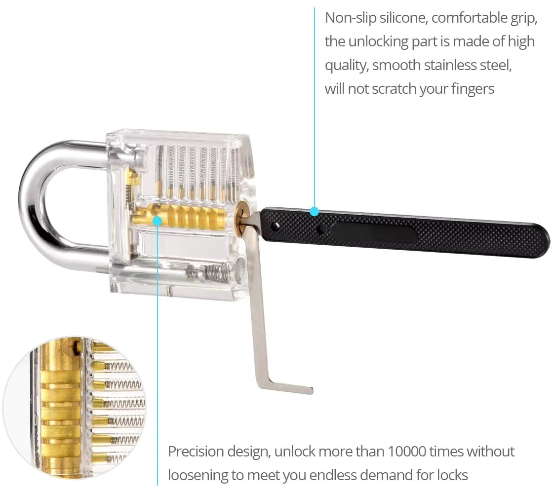 The Ultimate Transparent Practice Lock Set for Beginners Mechanical EDC Puzzle