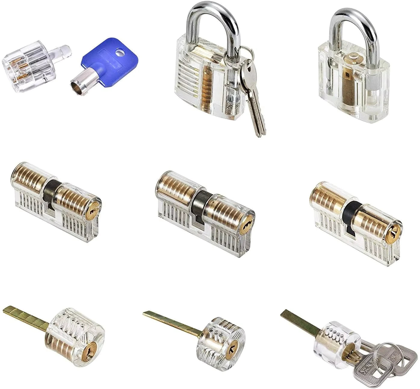 The Ultimate Transparent Practice Lock Set for Beginners Mechanical EDC Puzzle