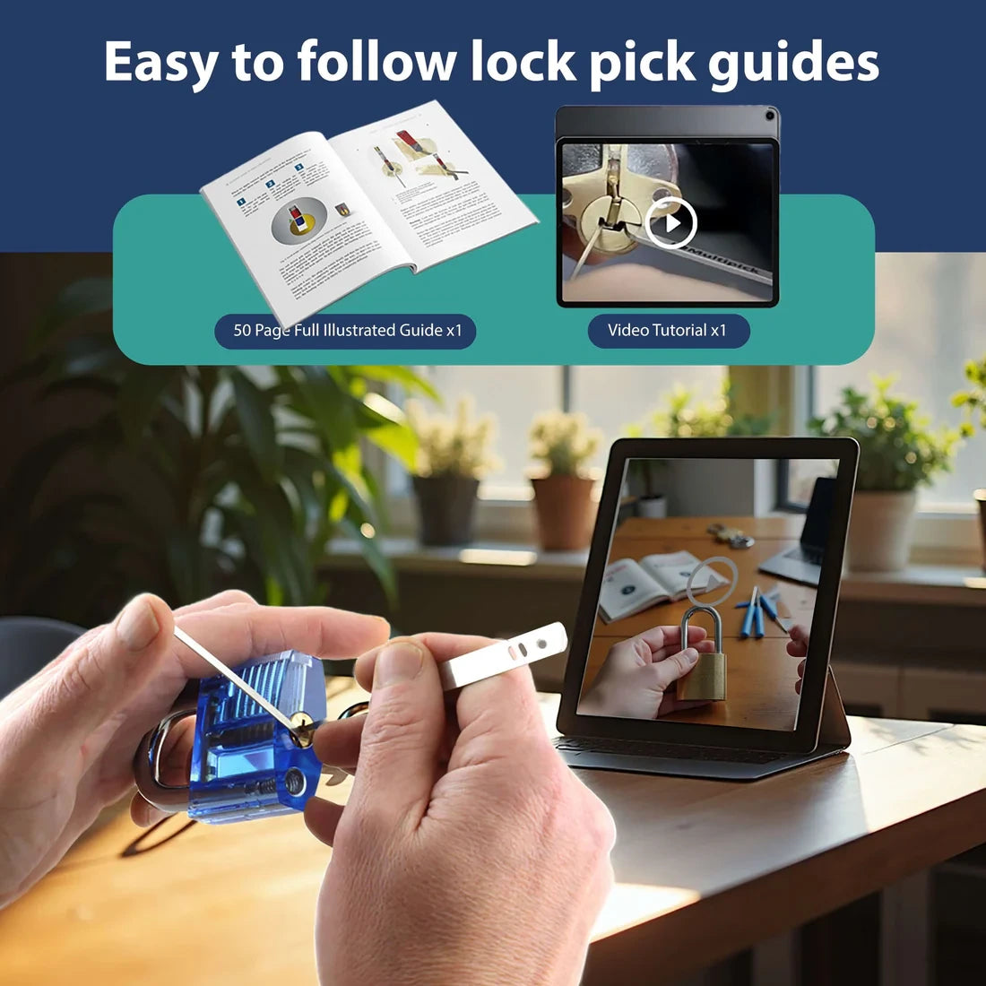 The Ultimate Transparent Practice Lock Set for Beginners Mechanical EDC Puzzle